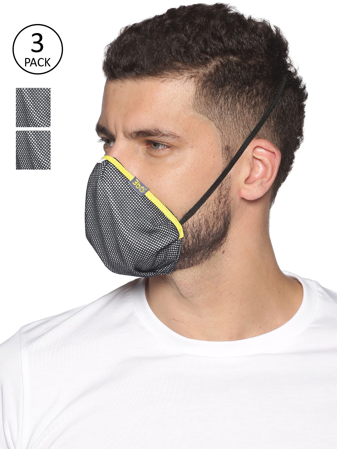 

3BO Pack Of 3 Assorted 3-Ply Reusable Protective Outdoor Masks