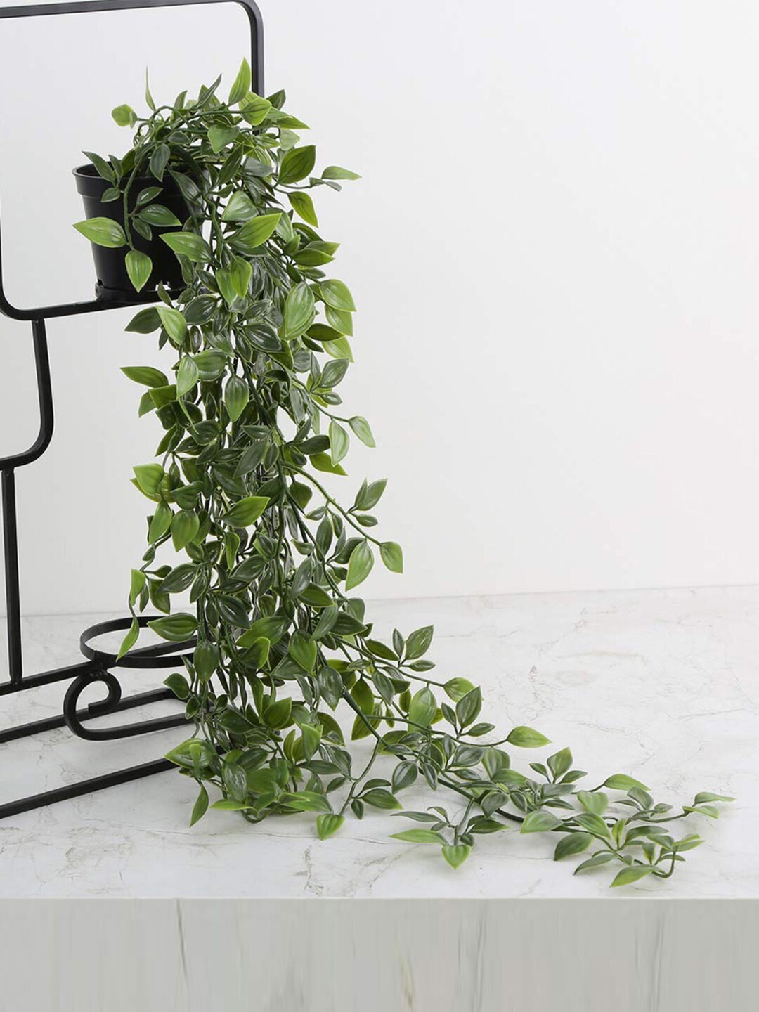 

Kuber Industries Mini Plastic Potted Vine Plant for Home Office Decoration-Green