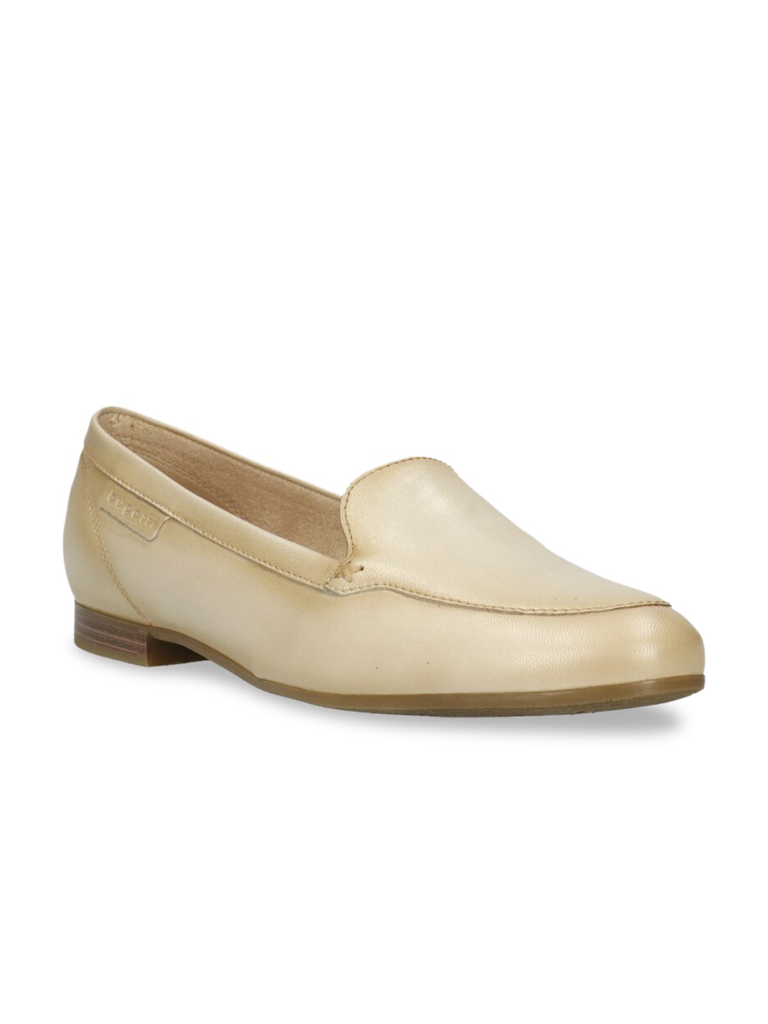 

Bugatti Women Cream-Coloured Leather Loafers