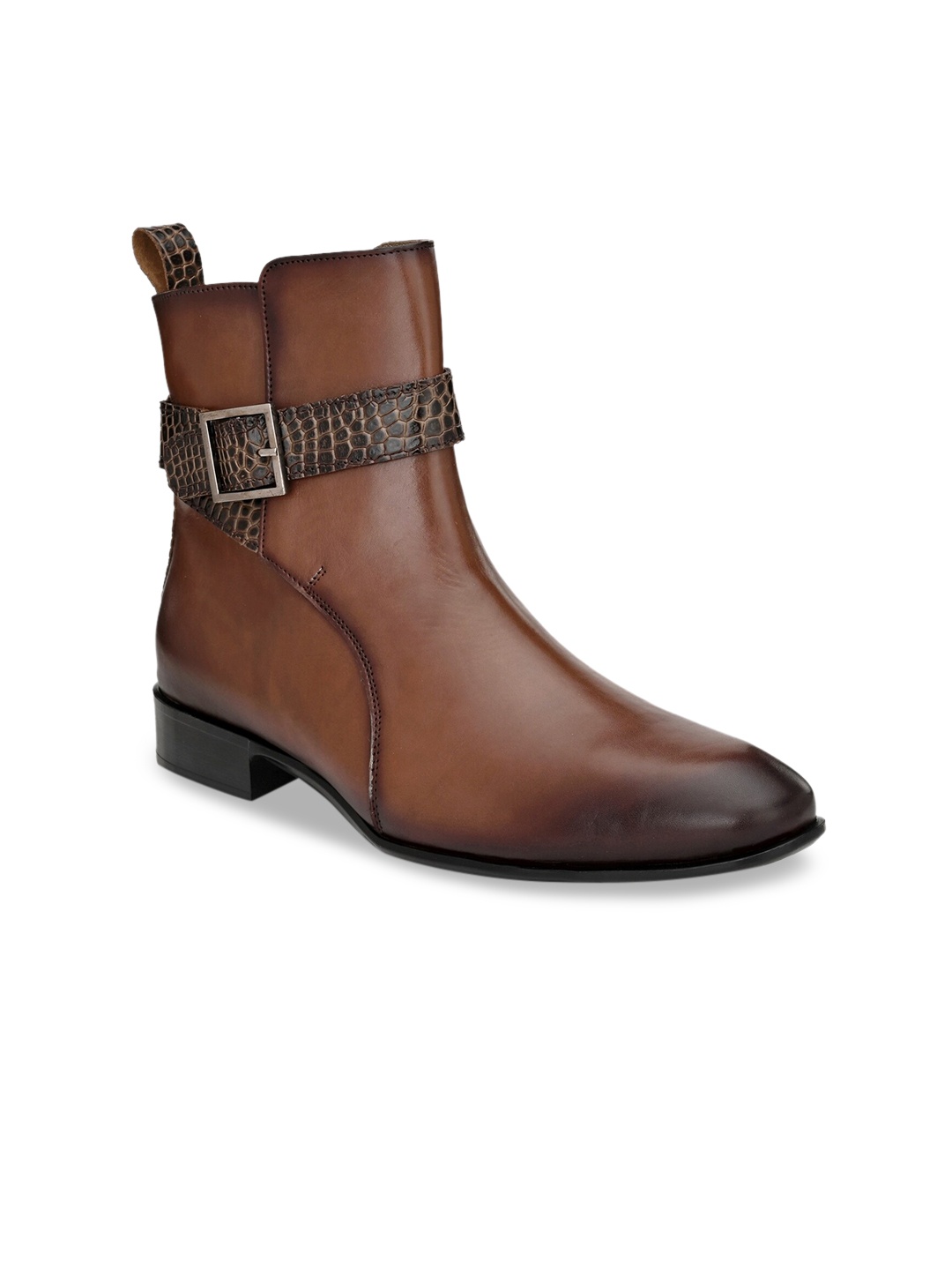 

Hitz Men Brown Flat Boots