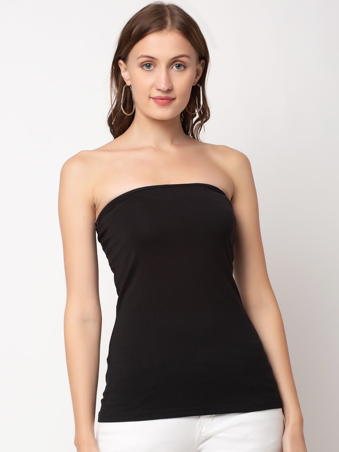 

Door74 Women Black Tube Top