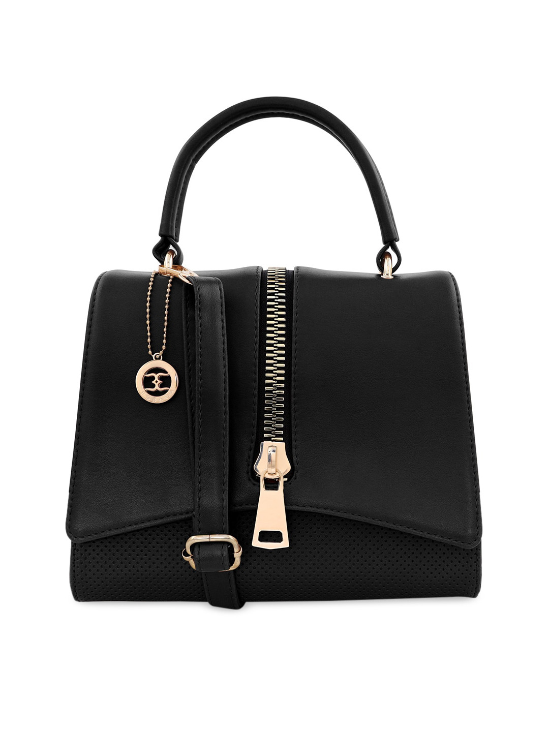 

ESBEDA Black Solid Satchel