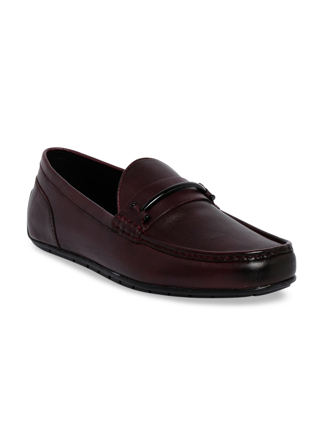 

Aldo Men Burgundy Leather Loafers