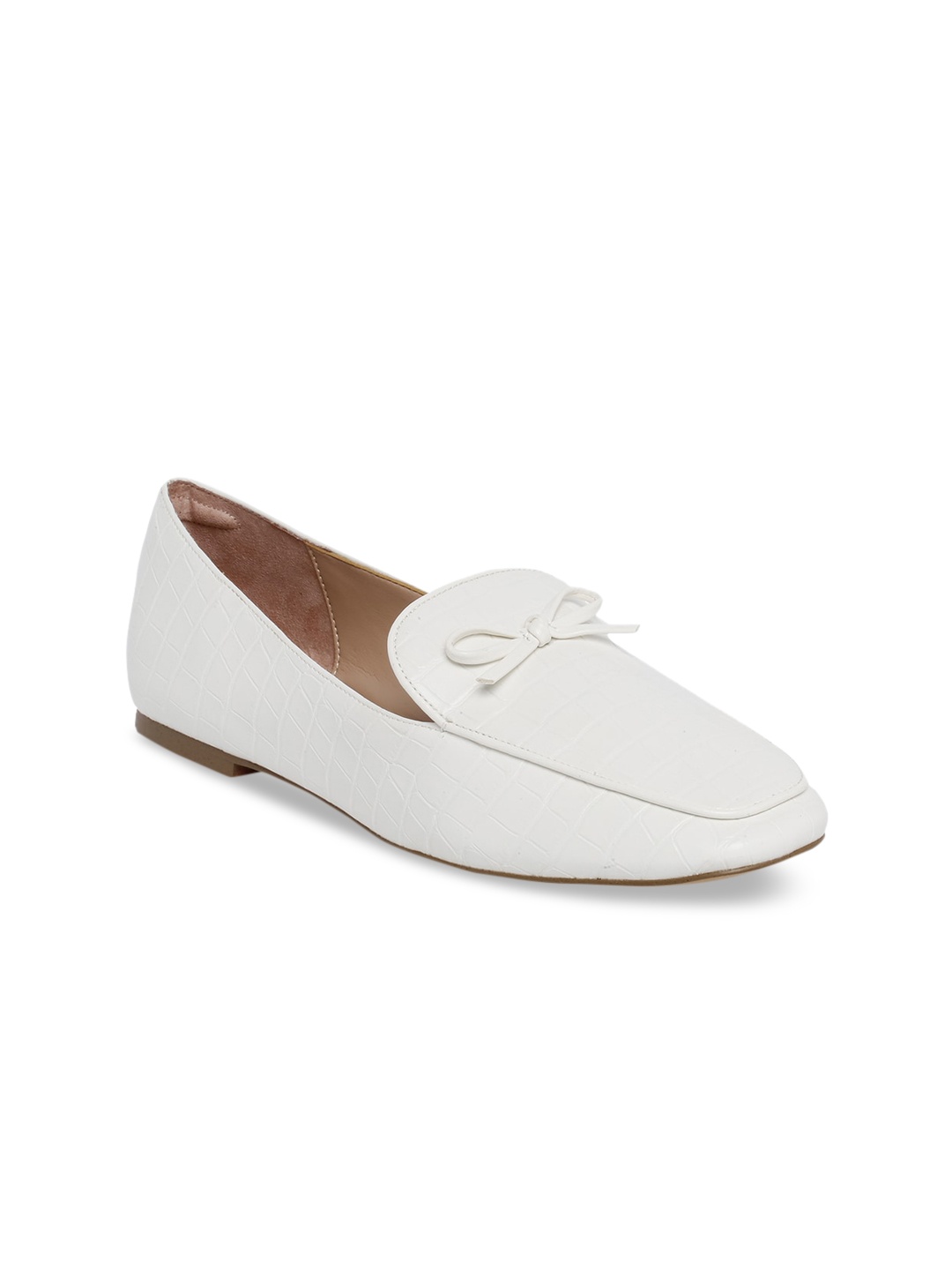

Aldo Women White Loafers