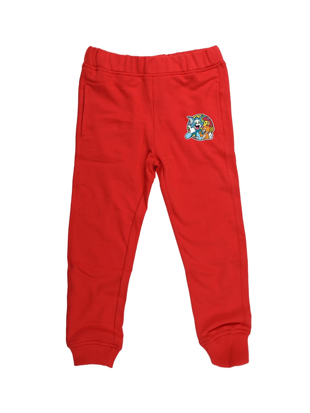 

Tom & Jerry Boys Red Solid Joggers