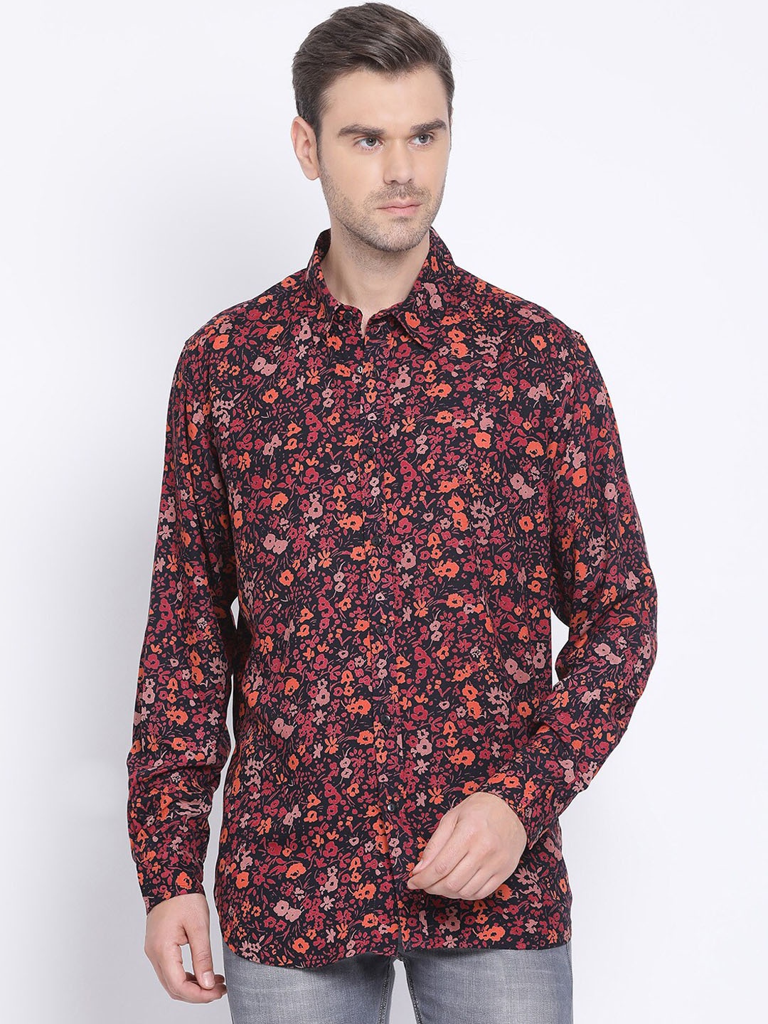 

Oxolloxo Men Multicoloured Regular Fit Printed Casual Shirt, Multi