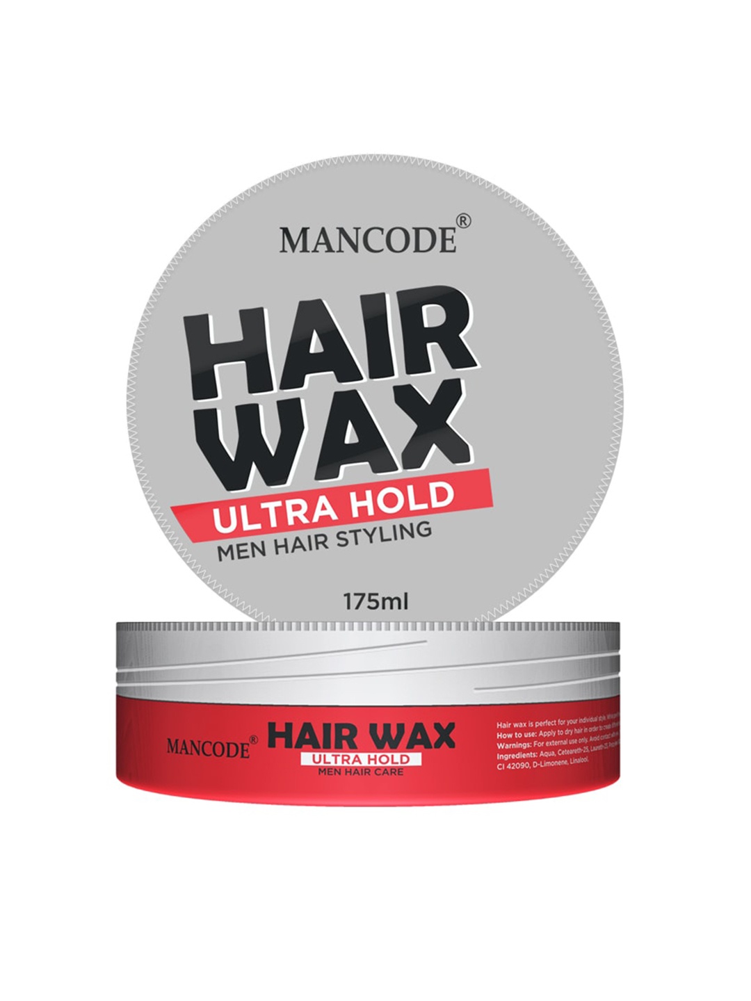 

MANCODE Men Hair Gel Wax Ultra Hold - 175 ml, Black