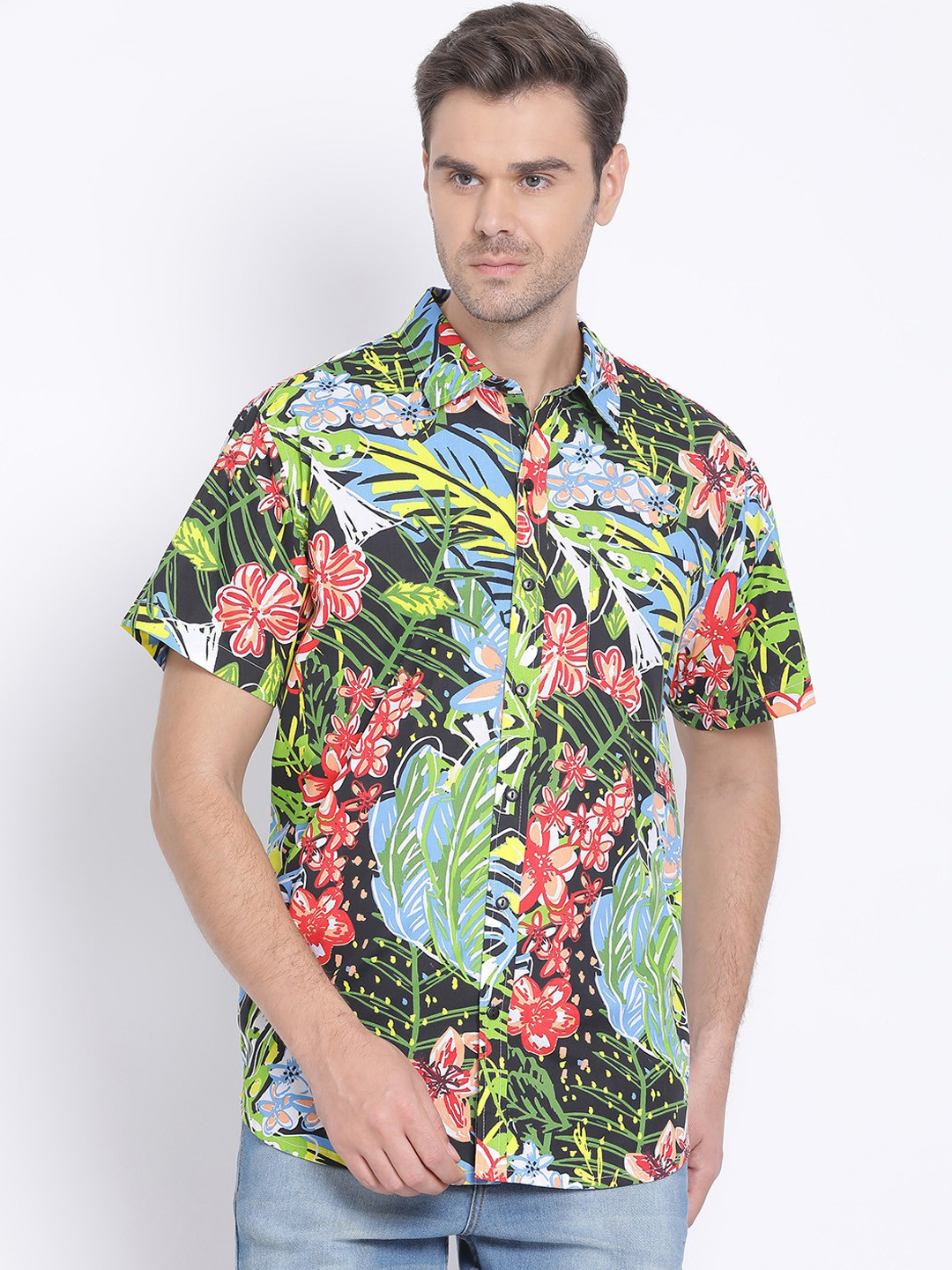 

Oxolloxo Men Multicoloured Regular Fit Printed Casual Shirt, Multi