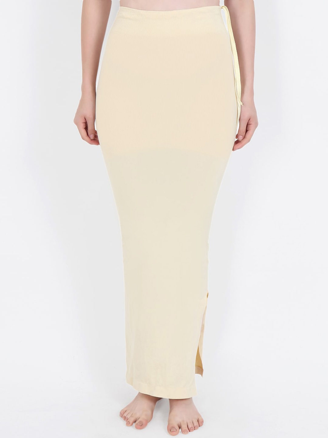 

Beau Design Women Off White Solid Saree Shape Wear