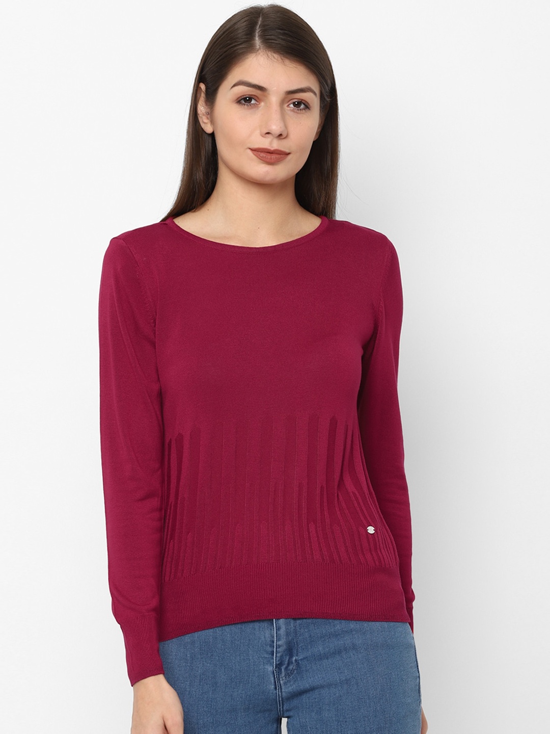 

Allen solly woman pink regular top