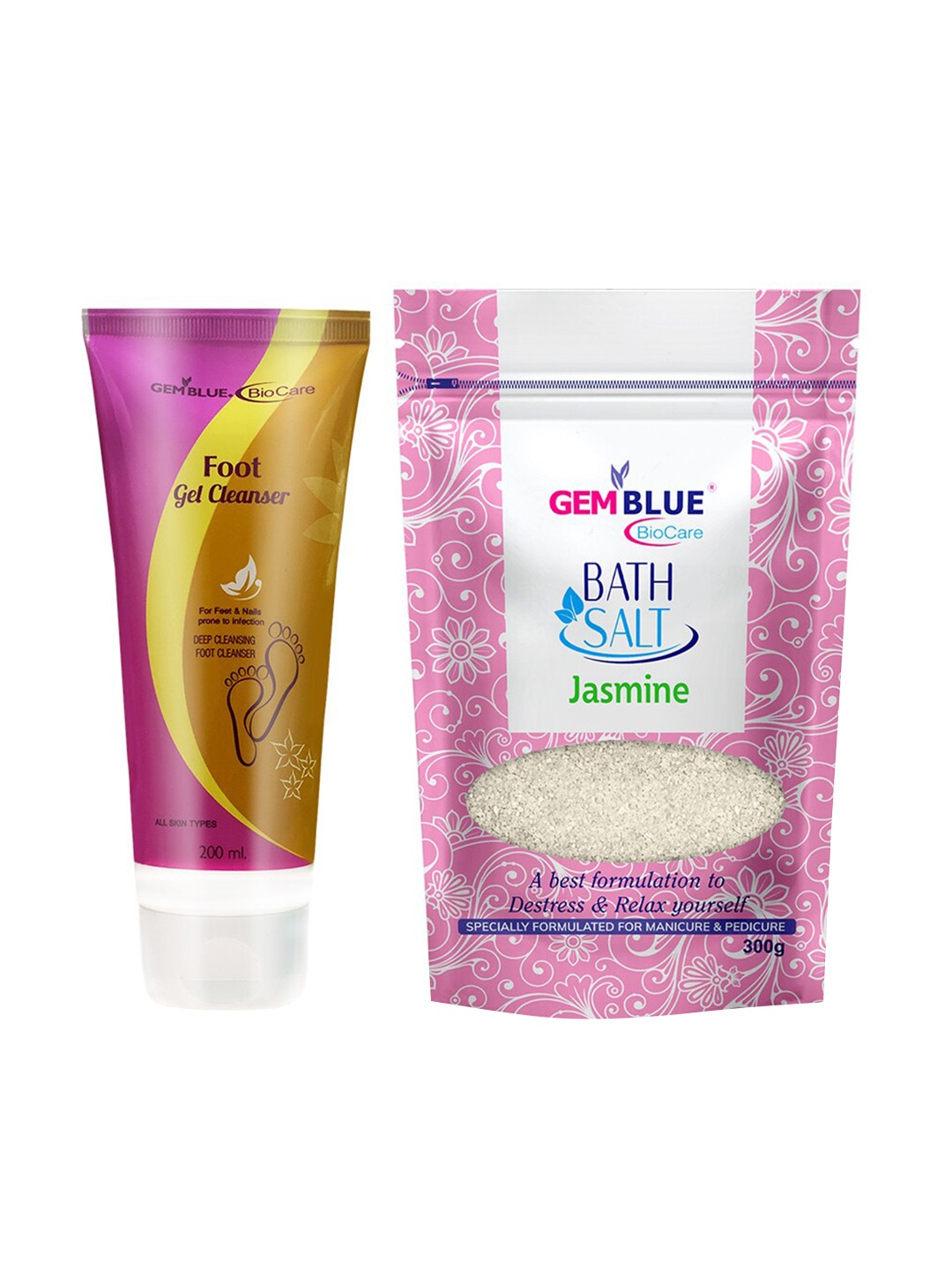 

GEMBLUE BioCare Unisex Pack Of 2 Foot Cleanser 300g, Purple