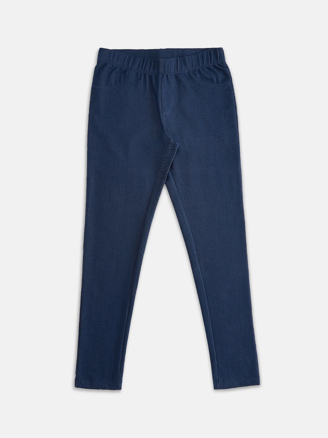 Pantaloons Junior Girls Navy Blue Solid Jeggings