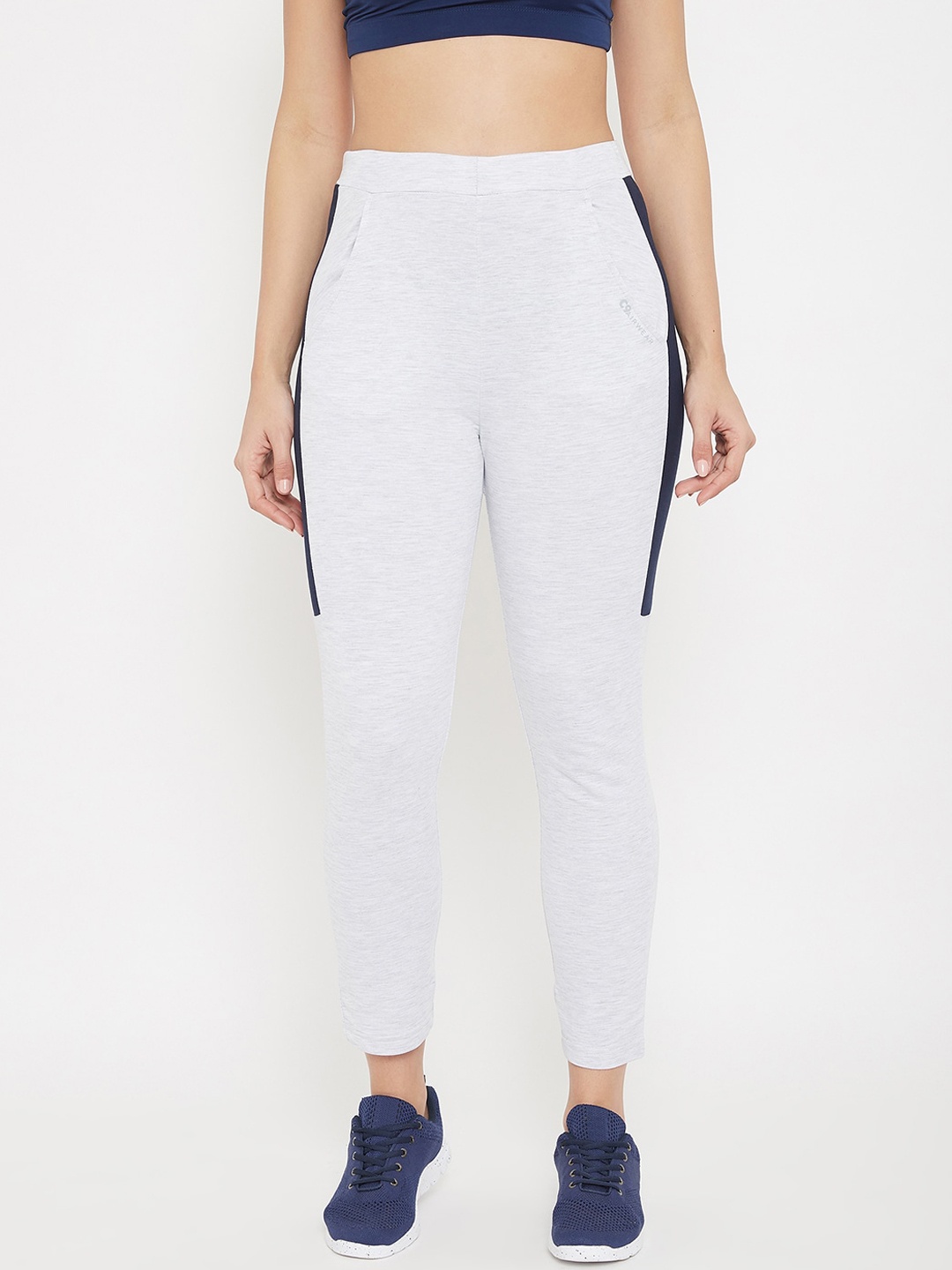

C9 AIRWEAR Women White Solid Track Pants