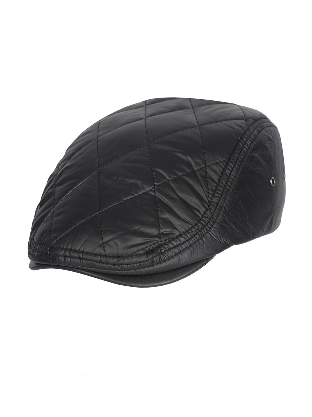 

FabSeasons Unisex Black Solid Premium PU Golf Ascot Cap