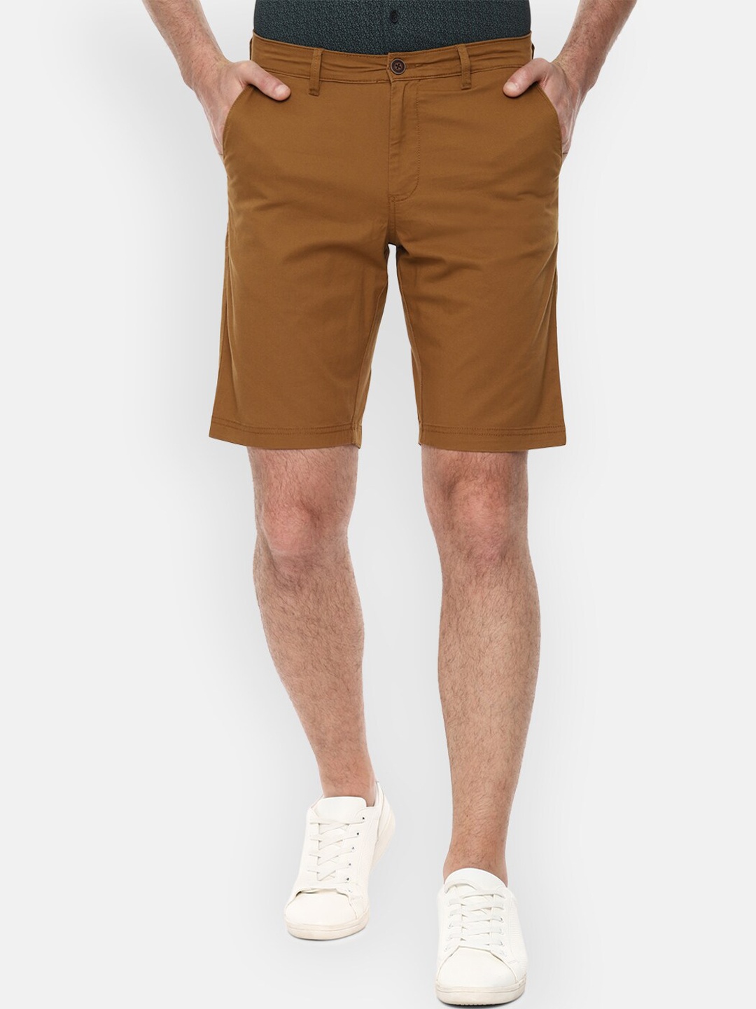 

Van Heusen Sport Men Brown Solid Regular Fit Regular Shorts