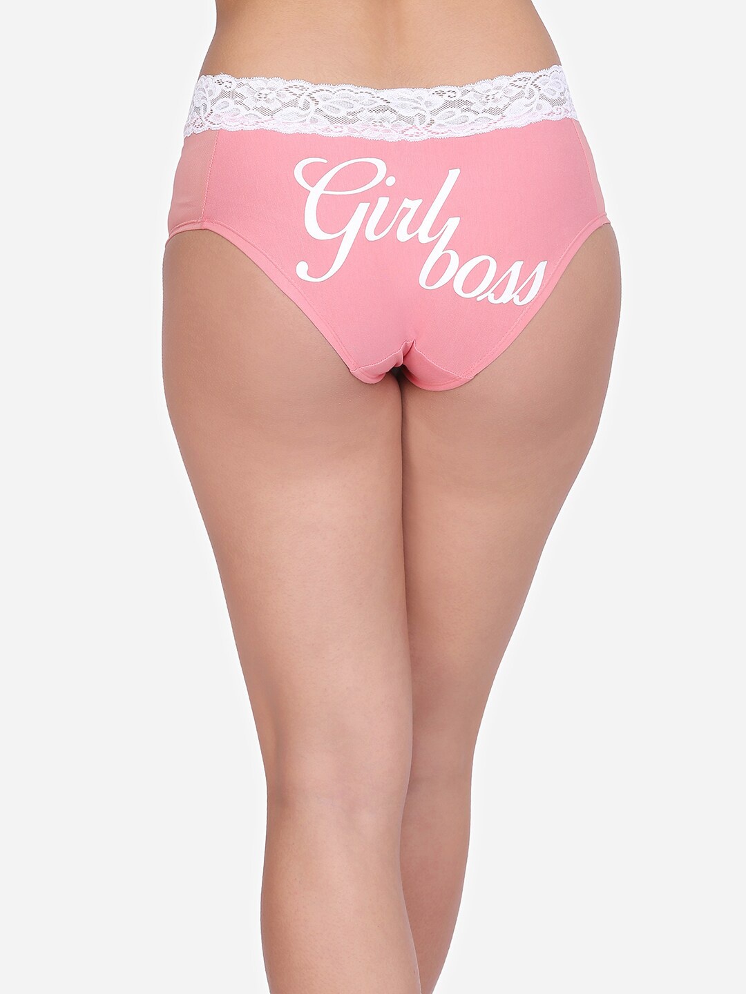 

Da Intimo Women Pink & White Printed Back Hipster Briefs DIU-301 F21