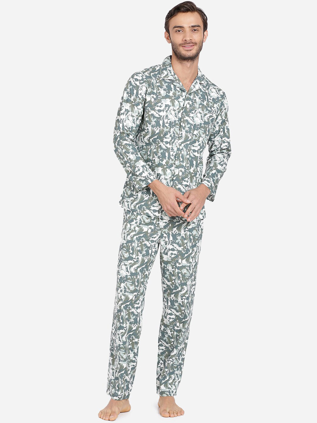

Bene Kleed Men Multi Abstract, Grey