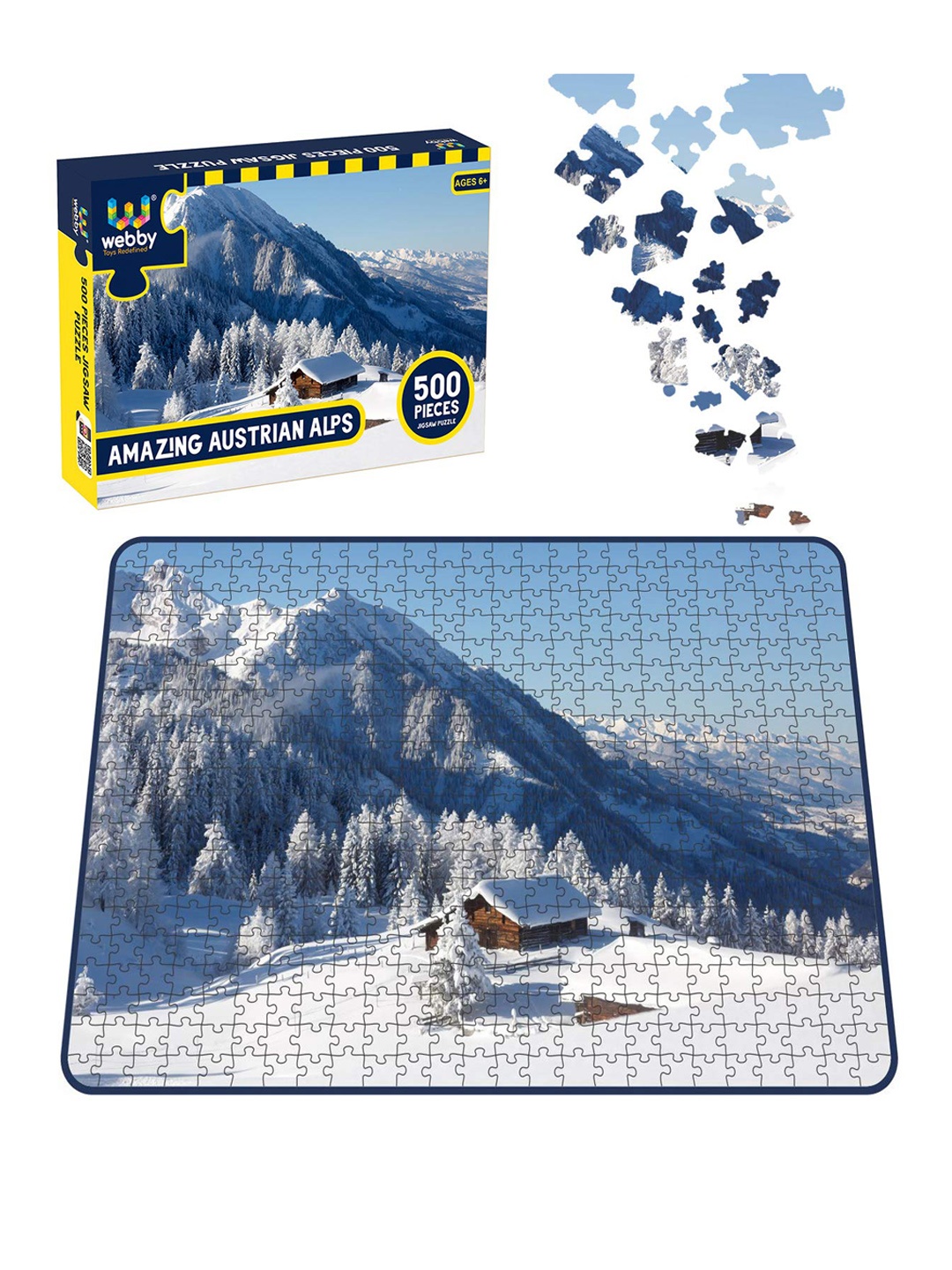 

Webby Kids Blue & White Amazing Austrian Alps Jigsaw Puzzle