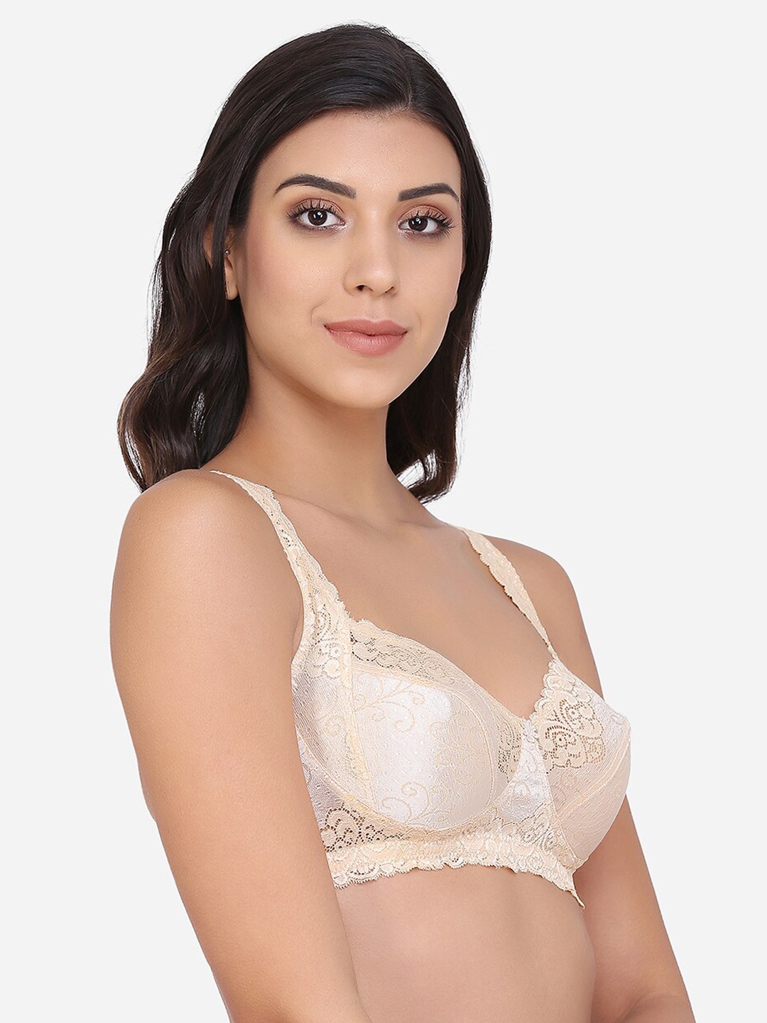 

Da Intimo Beige Solid Non-Wired Non Padded Minimizer Bra DI-1308 BEIGE-O21