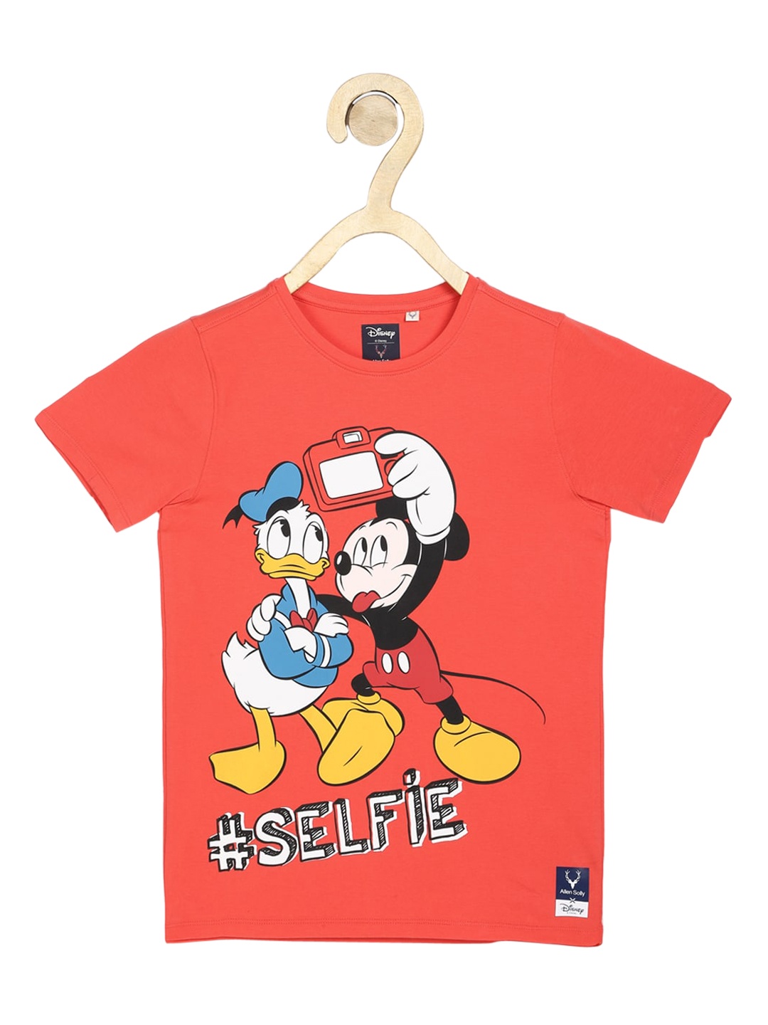 

Allen Solly Junior Boys Orange Printed Round Neck T-shirt