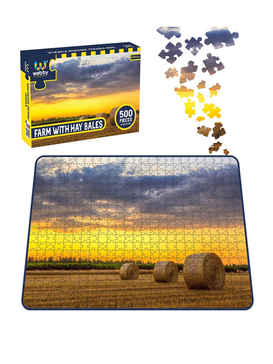 

Webby Kids Yellow & Blue The Way Seascape Jigsaw Puzzle 500 Pieces
