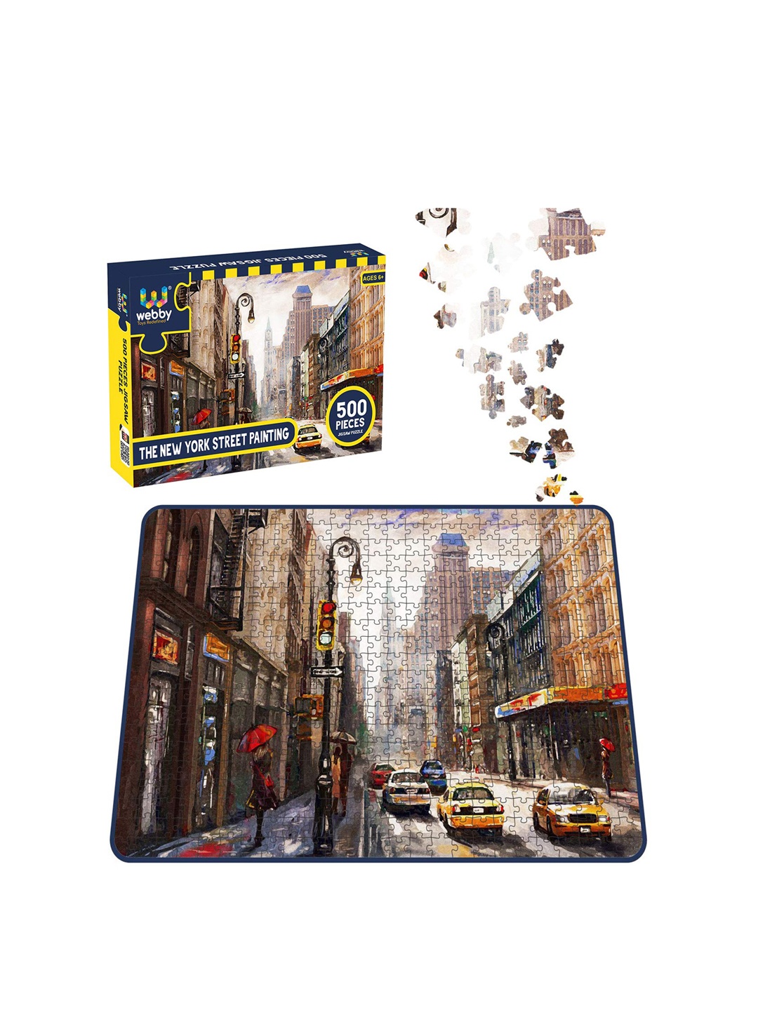 

Webby Kids Brown & Beige New York 500 Pieces Jigsaw Puzzle