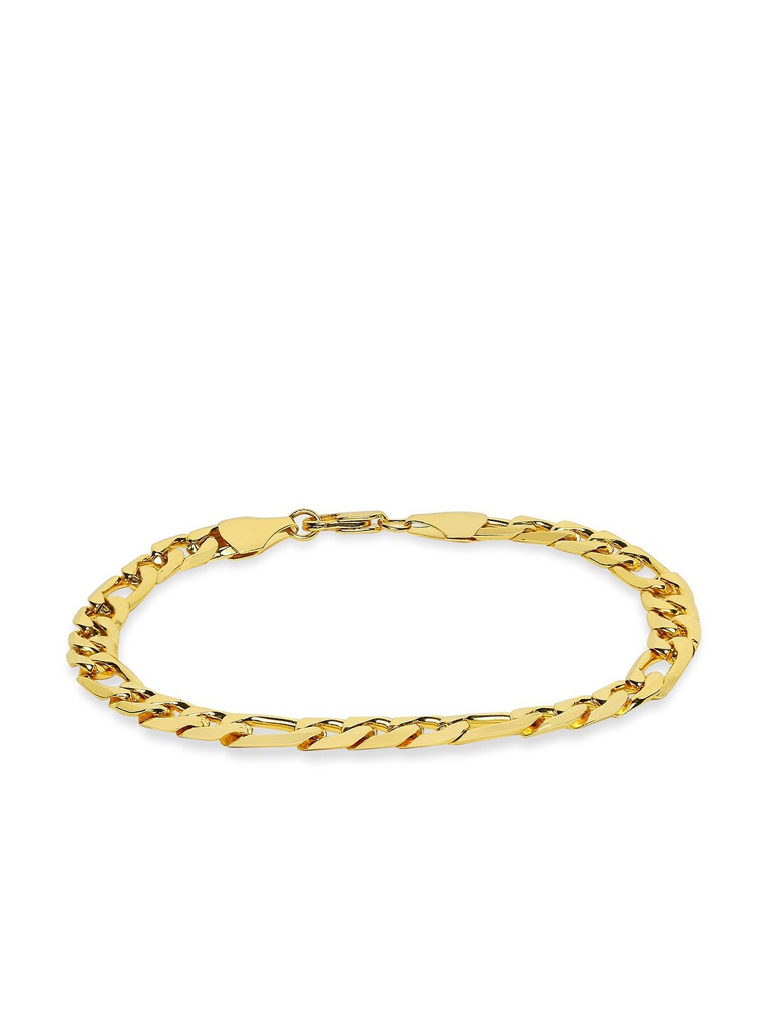 

OOMPH Men Gold-Toned Alloy Gold-Plated Handcrafted Link Bracelet
