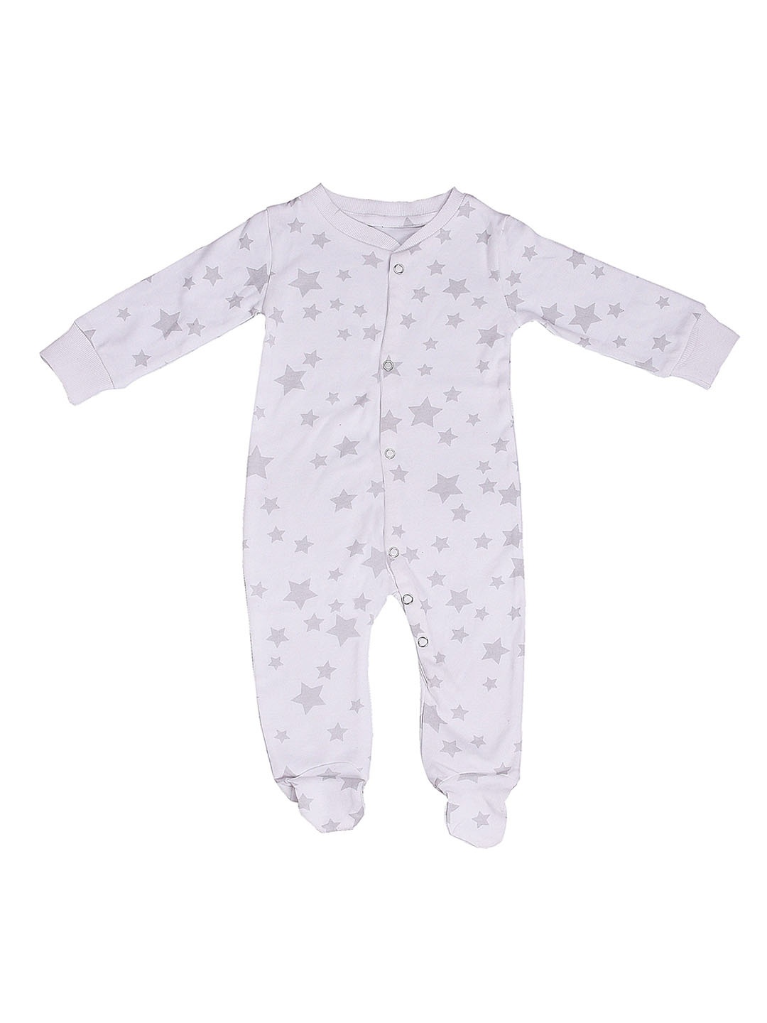 

Moms Home Baby Sustainable Footie Romper- Pack of 1 (0-3Months), Grey