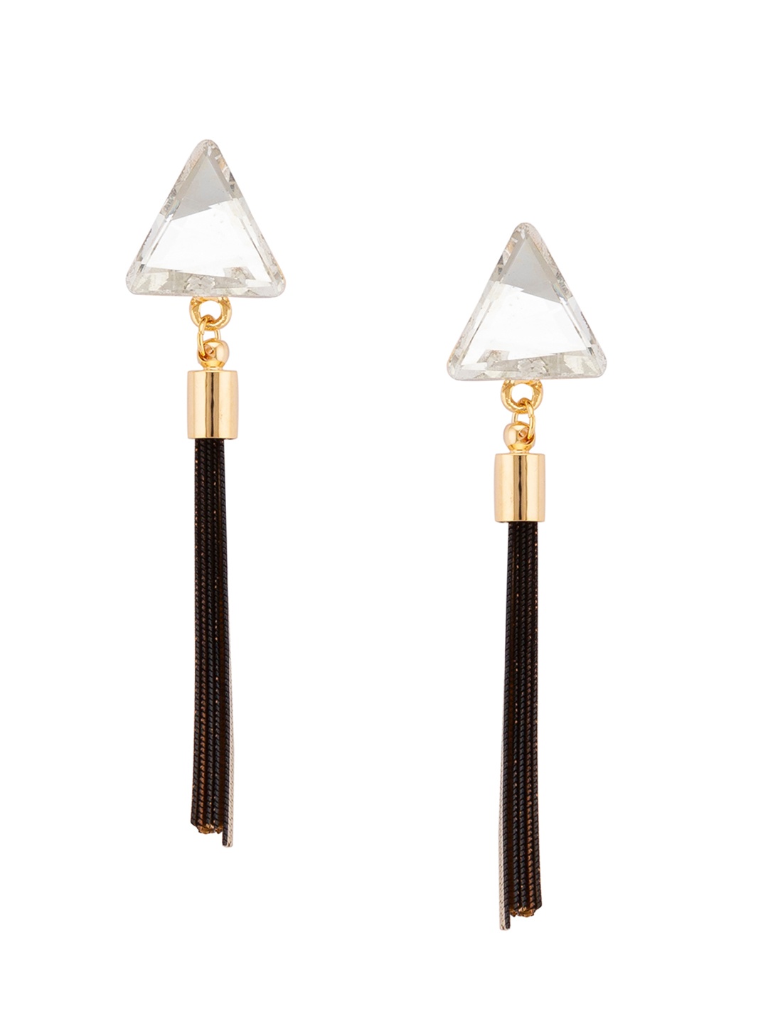 

Globus Gold-Toned Contemporary Drop Earrings