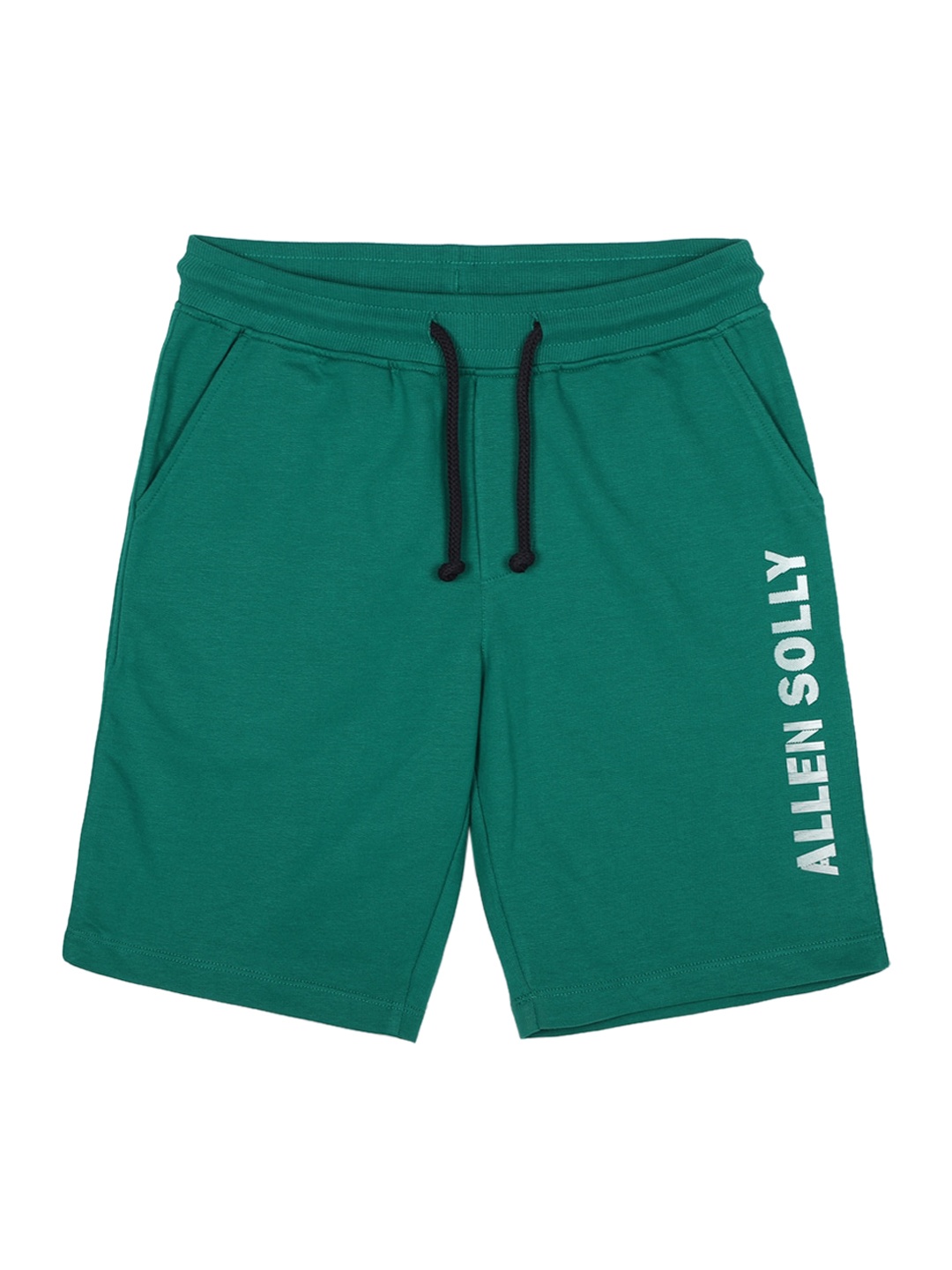 

Allen Solly Junior Boys Green Solid Regular Fit Regular Shorts