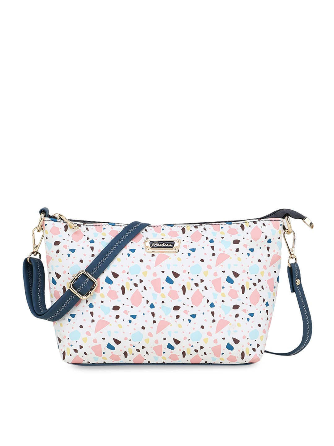 

WOMEN MARKS Blue Printed Sling Bag