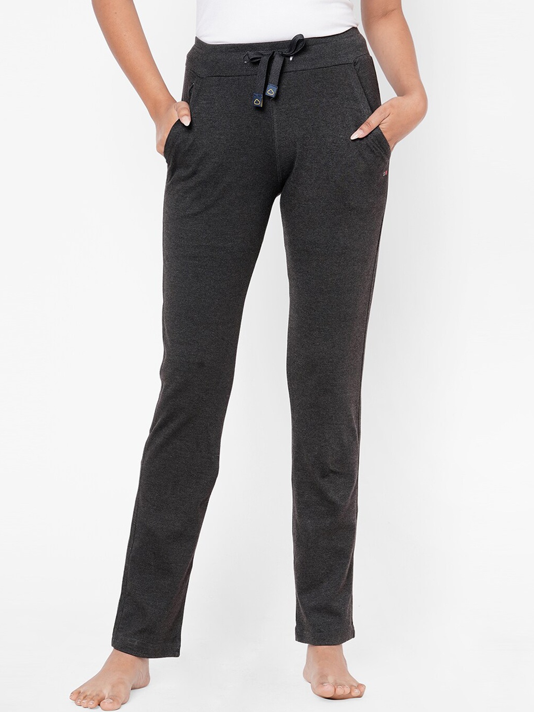 

Sweet Dreams Women Charcoal Grey Solid Lounge Pants