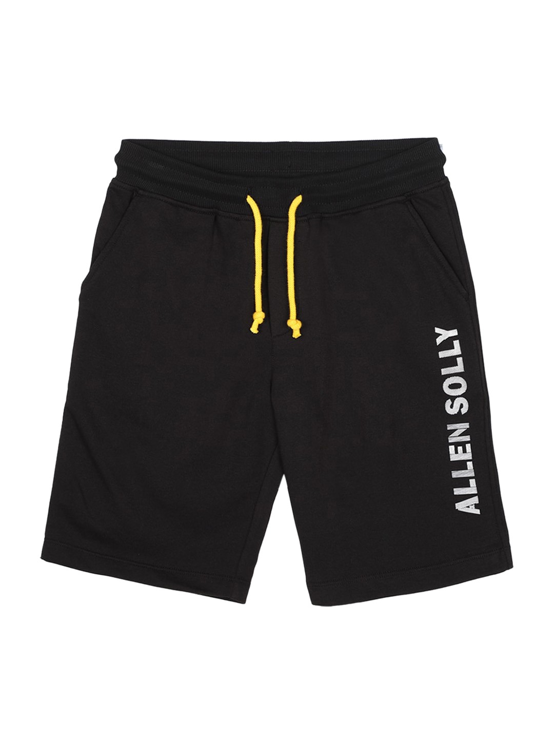 

Allen Solly Junior Boys Black Printed Regular Fit Shorts