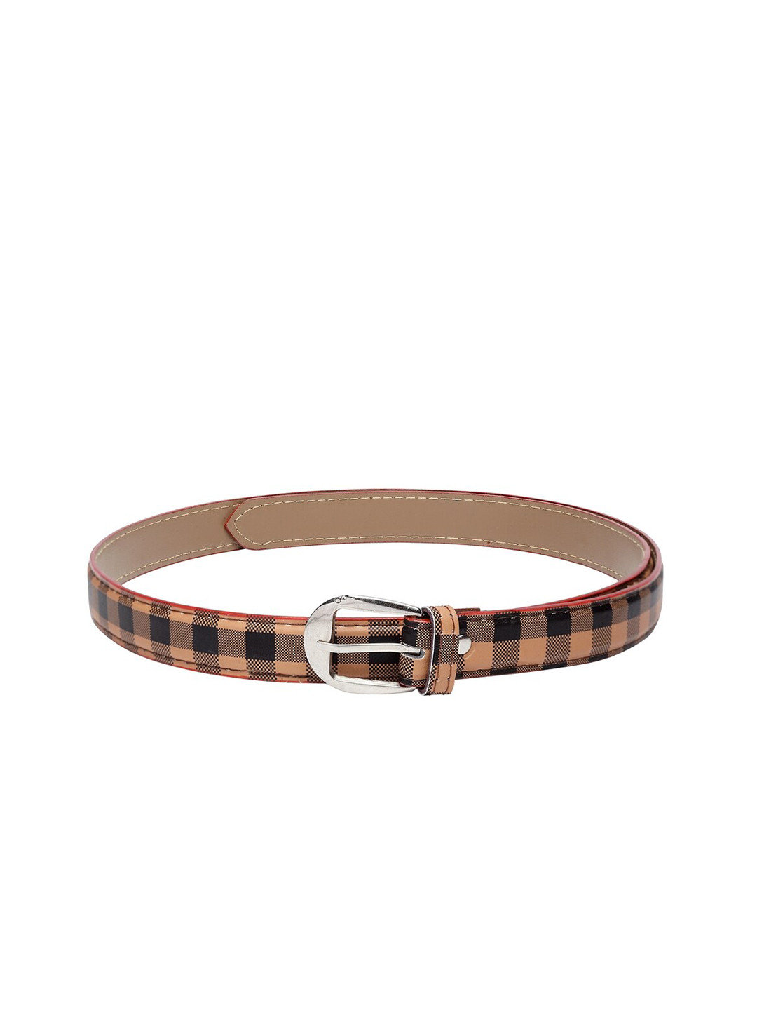 

Apsis Women Brown & Beige Checked Belt