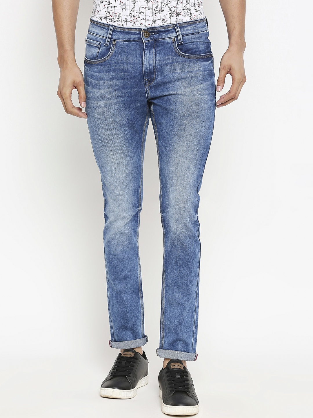 

Mufti Men Blue Skinny Fit Mid-Rise Clean Look Jeans