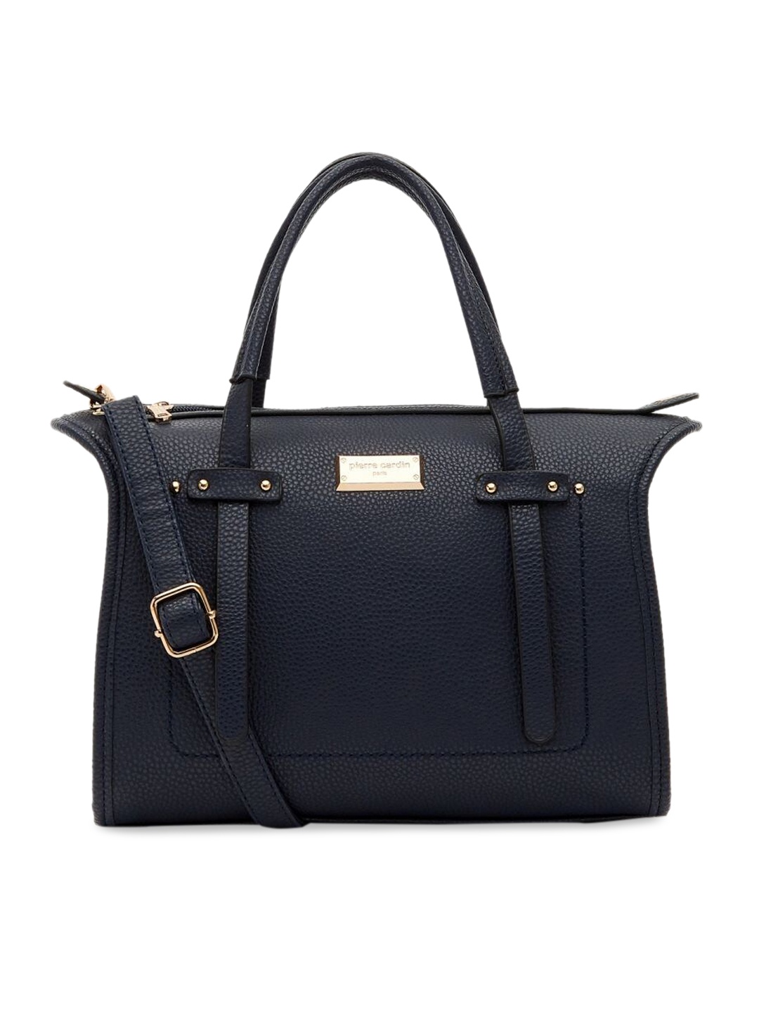 

pierre cardin Navy Blue Textured Handheld Bag