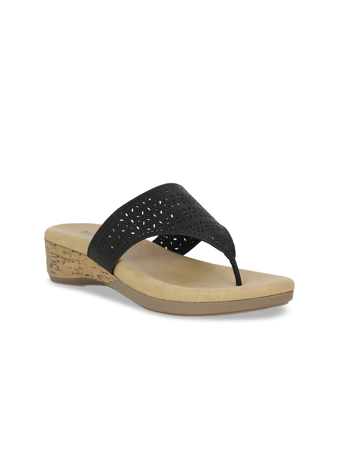 

Inc 5 Women Black Textured Wedges