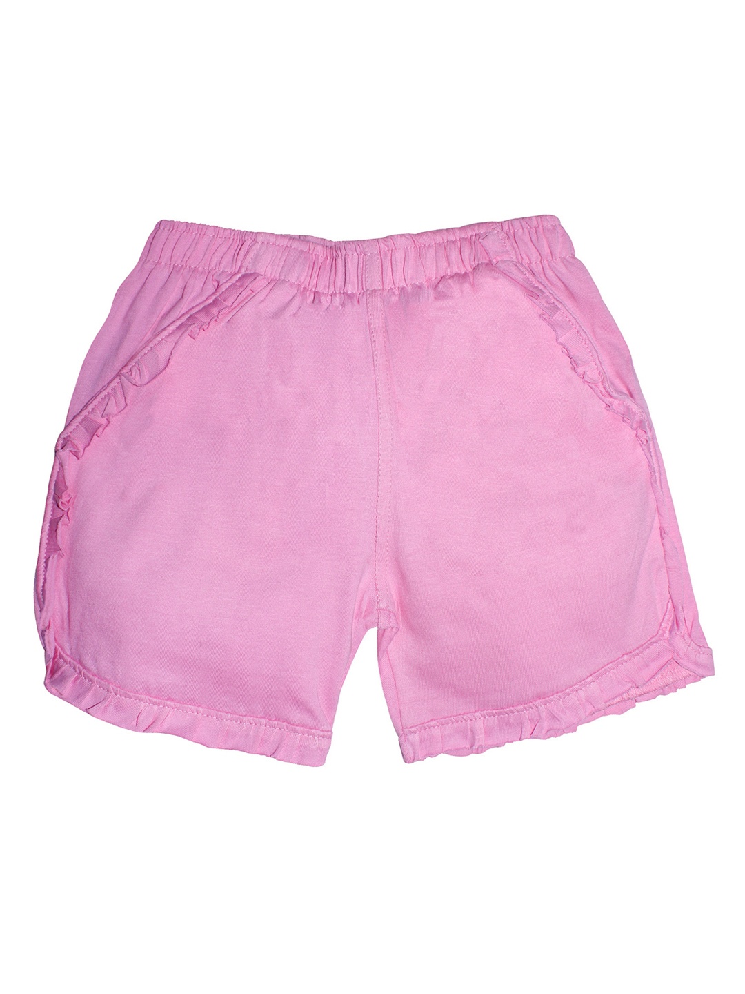 

KiddoPanti Girls Pink Solid Regular Fit Hot Pants