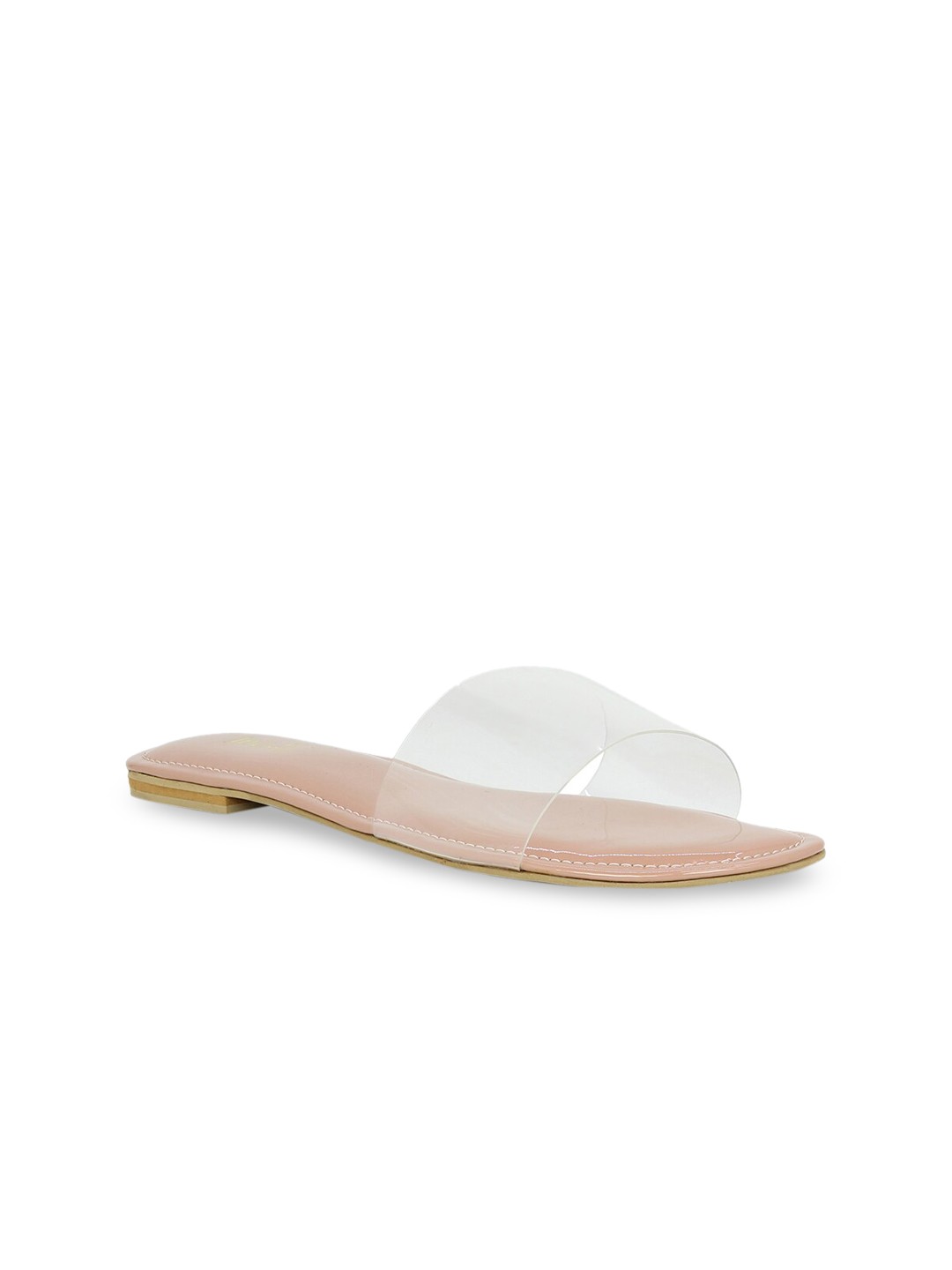 

Inc 5 Women Transparent Solid Open Toe Flats