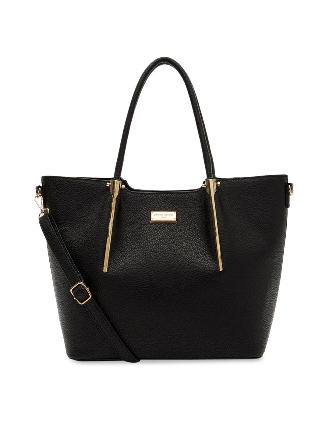 

pierre cardin Black Solid Tote Bag