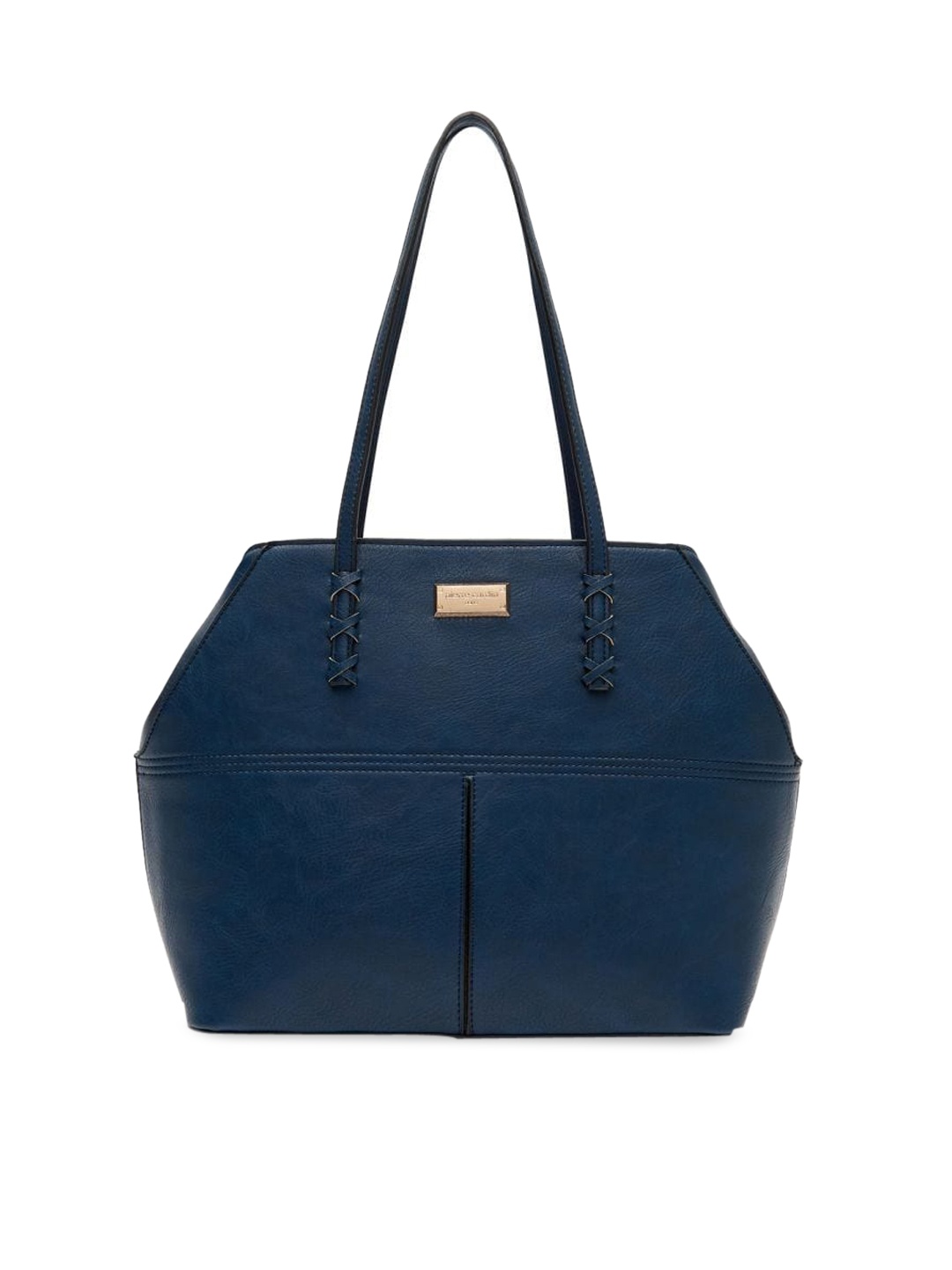 

pierre cardin Navy Blue Textured Tote Bag