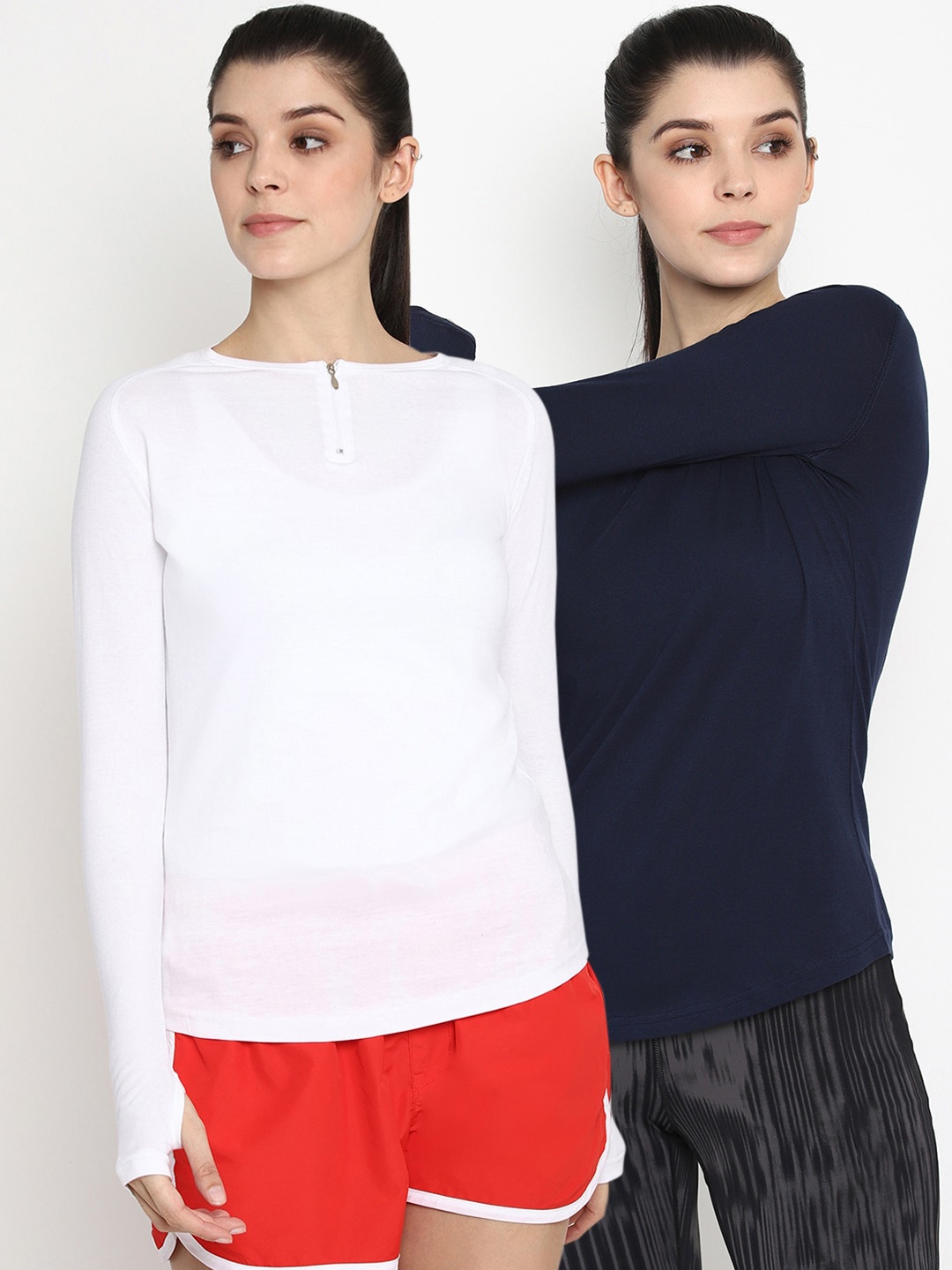 

appulse Women Multicoloured Solid Polo Collar T-shirt, Multi