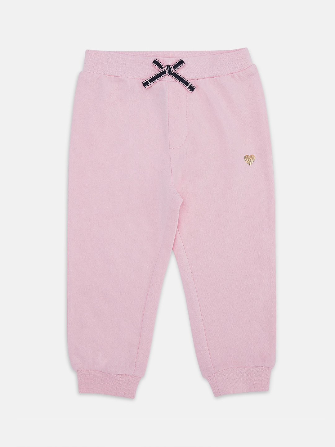 

Pantaloons Baby Infants Girls Pink Solid Slim-Fit Joggers