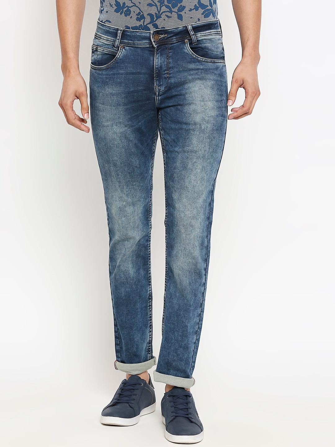 

Mufti Men Blue Skinny Fit Mid-Rise Stretchable Clean Look Jeans