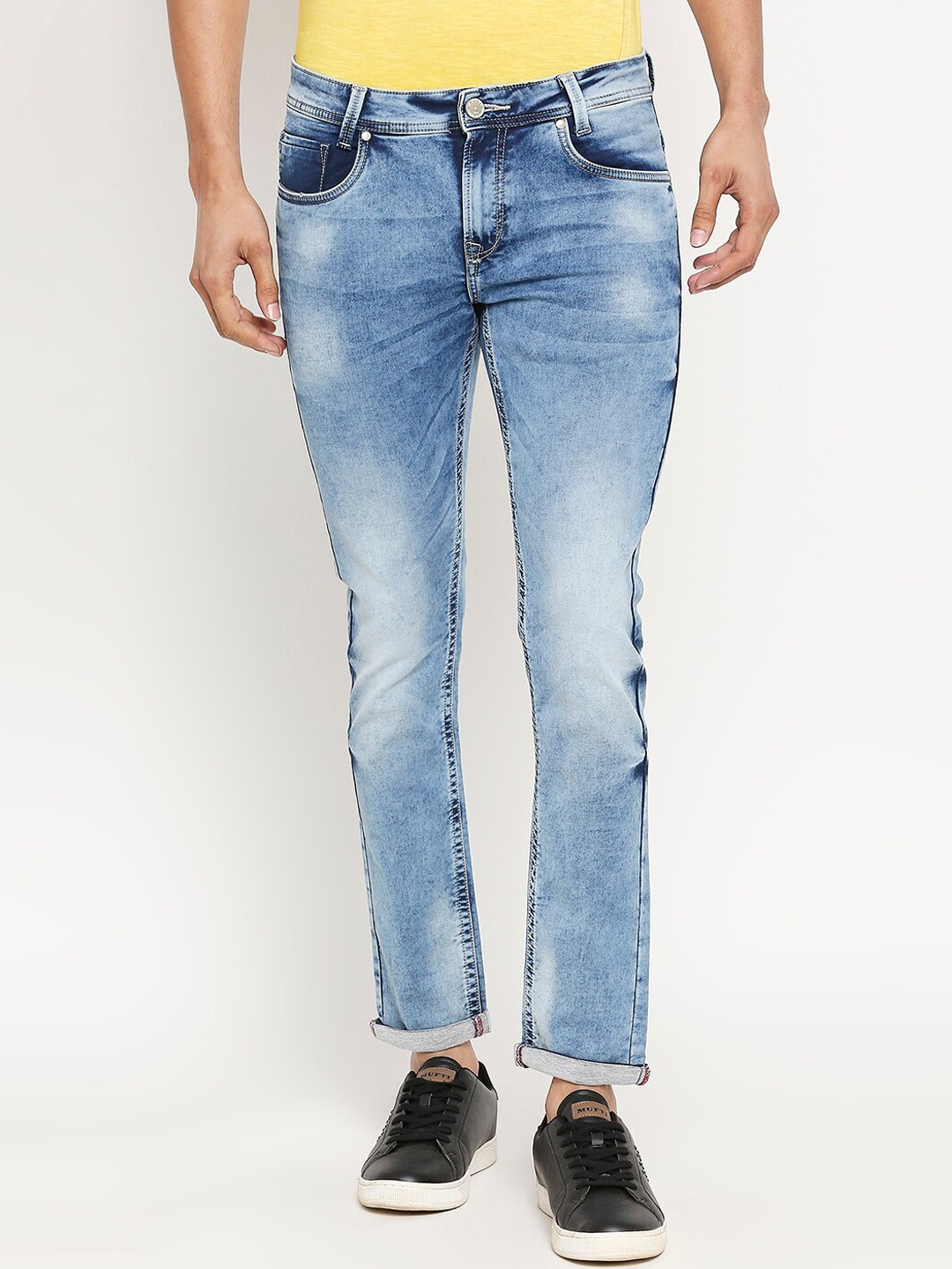 

Mufti Men Blue Skinny Fit Mid-Rise Clean Look Jeans