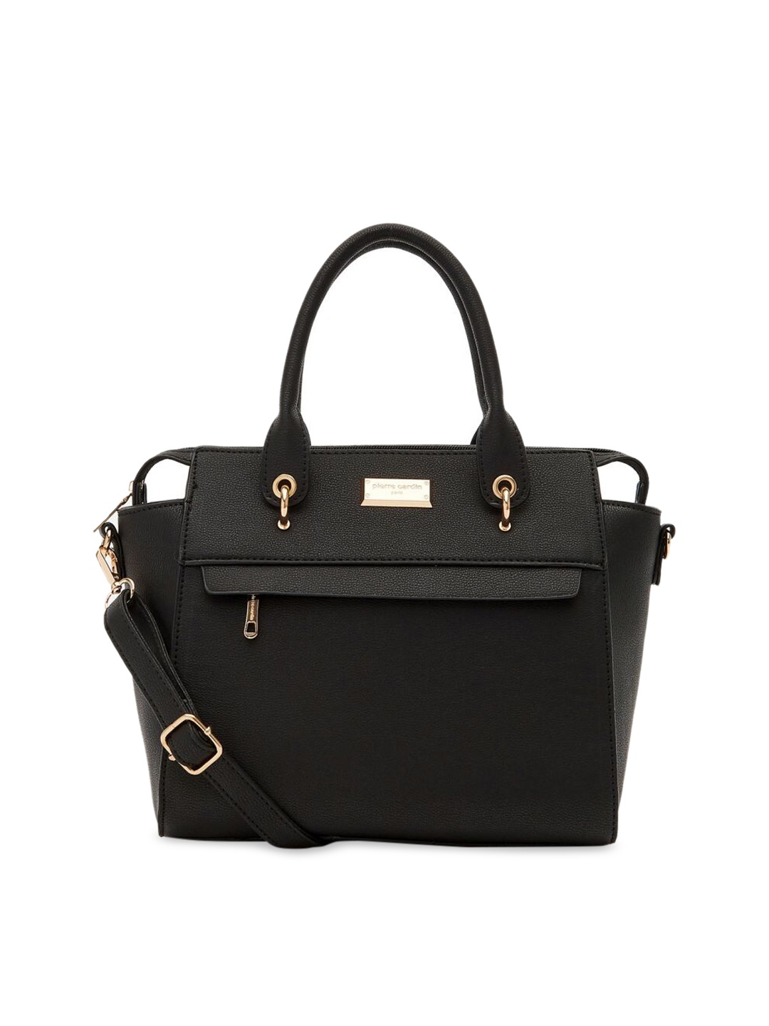 

pierre cardin Black Printed Handheld Bag