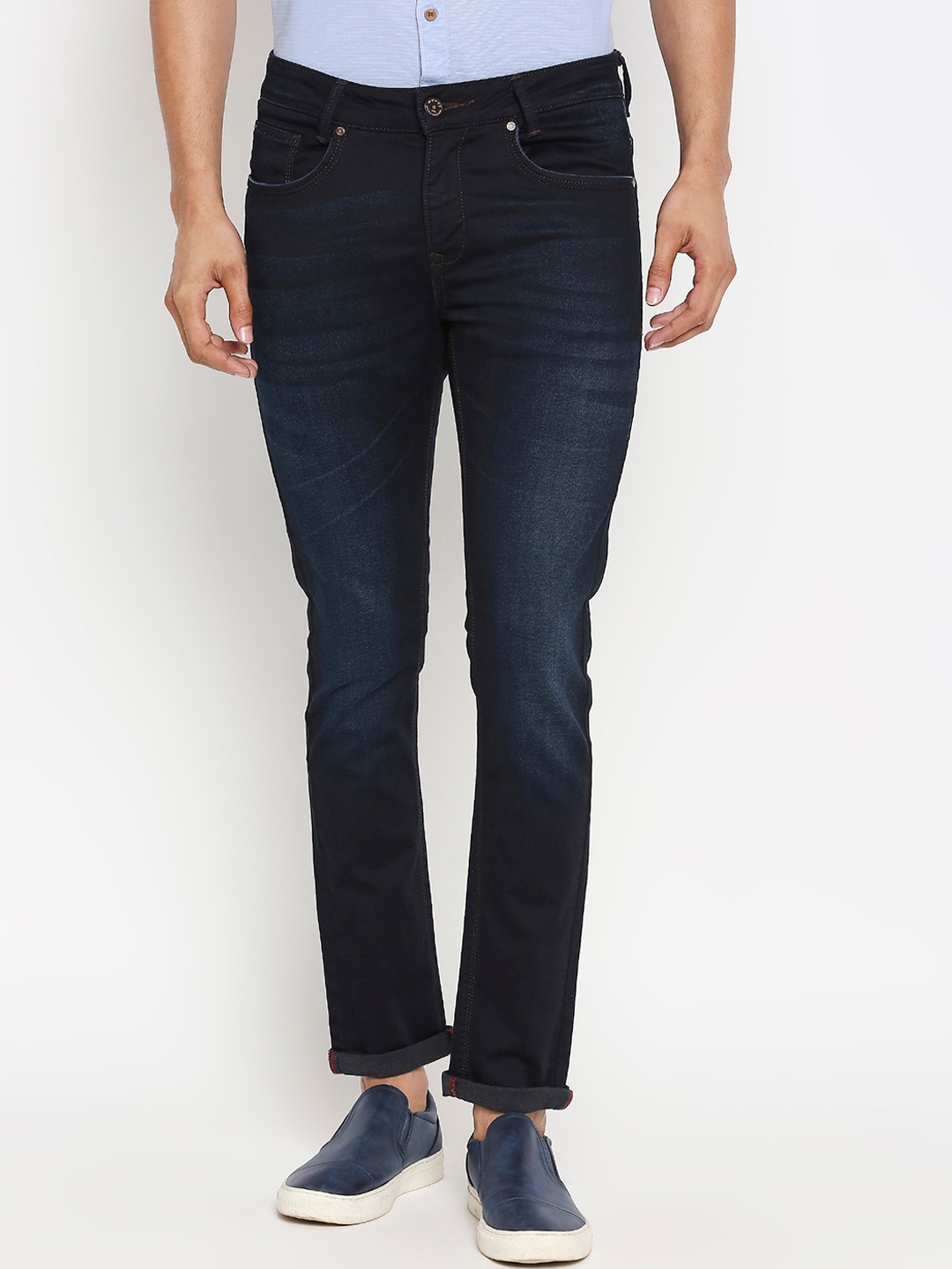 

Mufti Men Blue Skinny Fit Mid-Rise Stretchable Clean Look Jeans