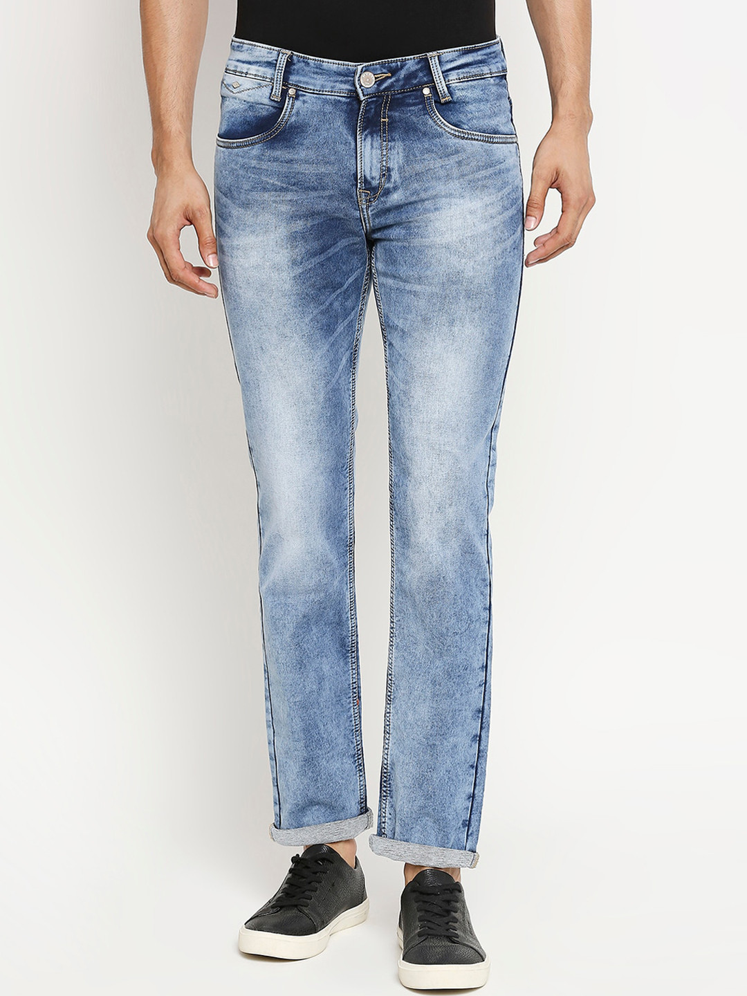 

Mufti Men Blue Skinny Fit Mid-Rise Clean Look Jeans