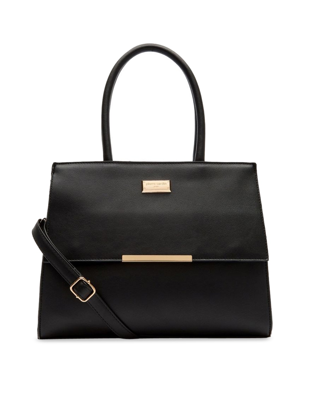 

pierre cardin Black Solid Handheld Bag