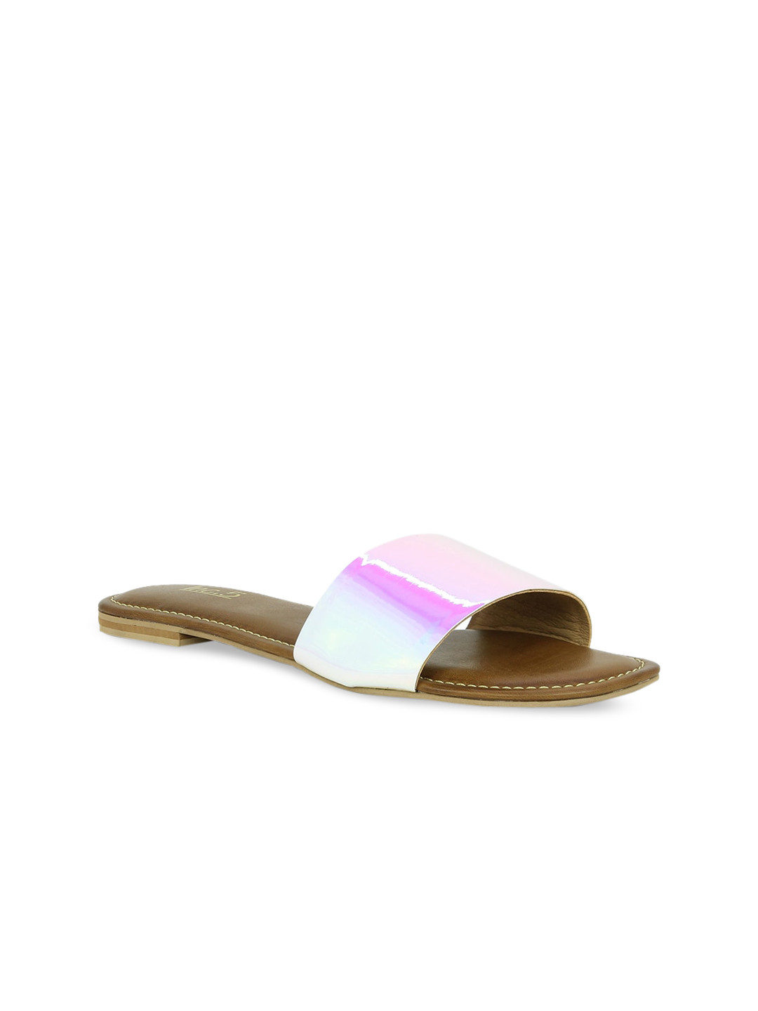 

Inc 5 Women Blue Embellished Open Toe Flats